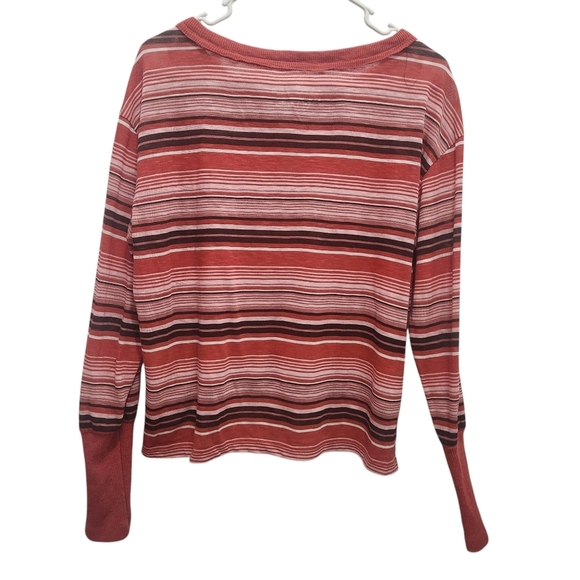Pilcro Anthropologie Boxy Heritage Striped Long Sleeve Top Size S Oversized - Picture 3 of 6
